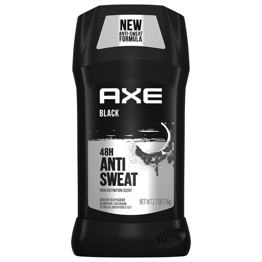AXE Antiperspirant Stick For Men 48 Hour Sweat And Odor Protection Black Frozen Pear And Cedarwood Men's Deodorant (2.7oz) Pack of 2