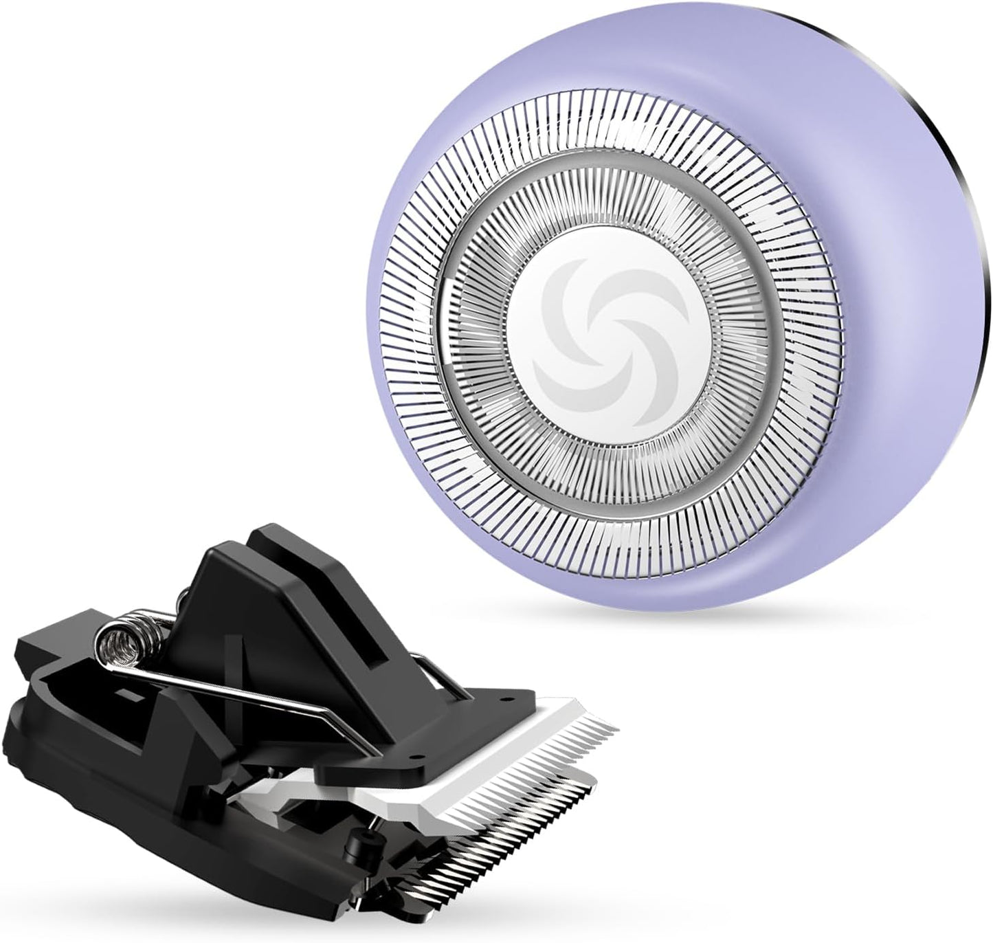 Replacement Shaver and Timmer Head Kit for EC20 Bikini Trimmer (Purple)