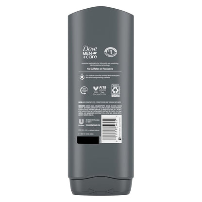 DOVE MEN CARE Body and Face wash 24 hrs Nourishing Micromoisture For Hydrated, Smooth Skin (4ct)