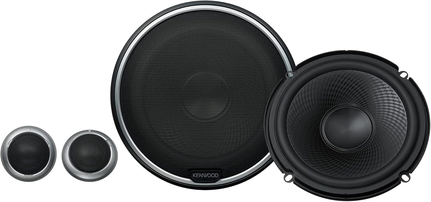 Kenwood KFC Car Concert Series 280 Watt 6-1/2" Komponentluidsprekerstelsel