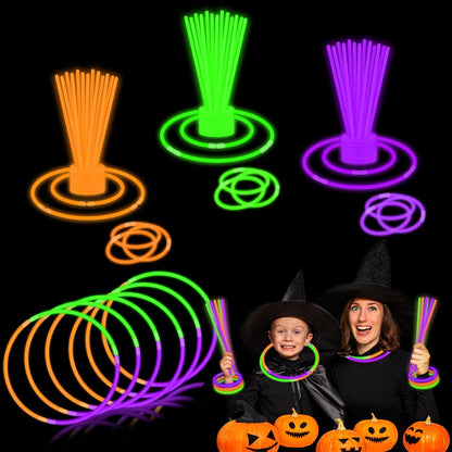 72-300 PCS Halloween Glow Sticks for Kids, Light Up Party Favors Toys Gifts