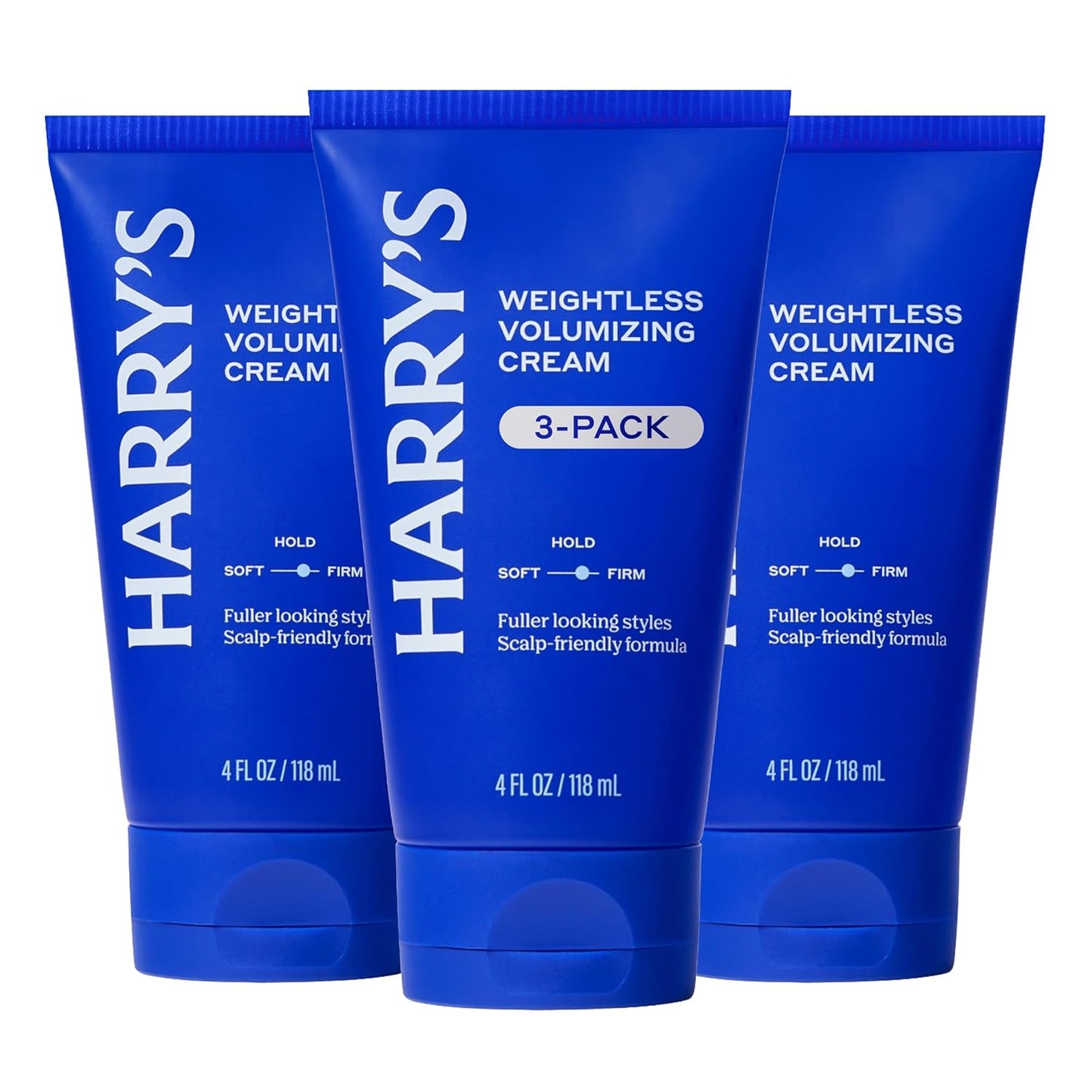 Weightless Volumizing Cream, Lightweight Hair Styling Cream for Thin or Fine Hair, Natural Finish - 4 Fl Oz (Pack of 3)