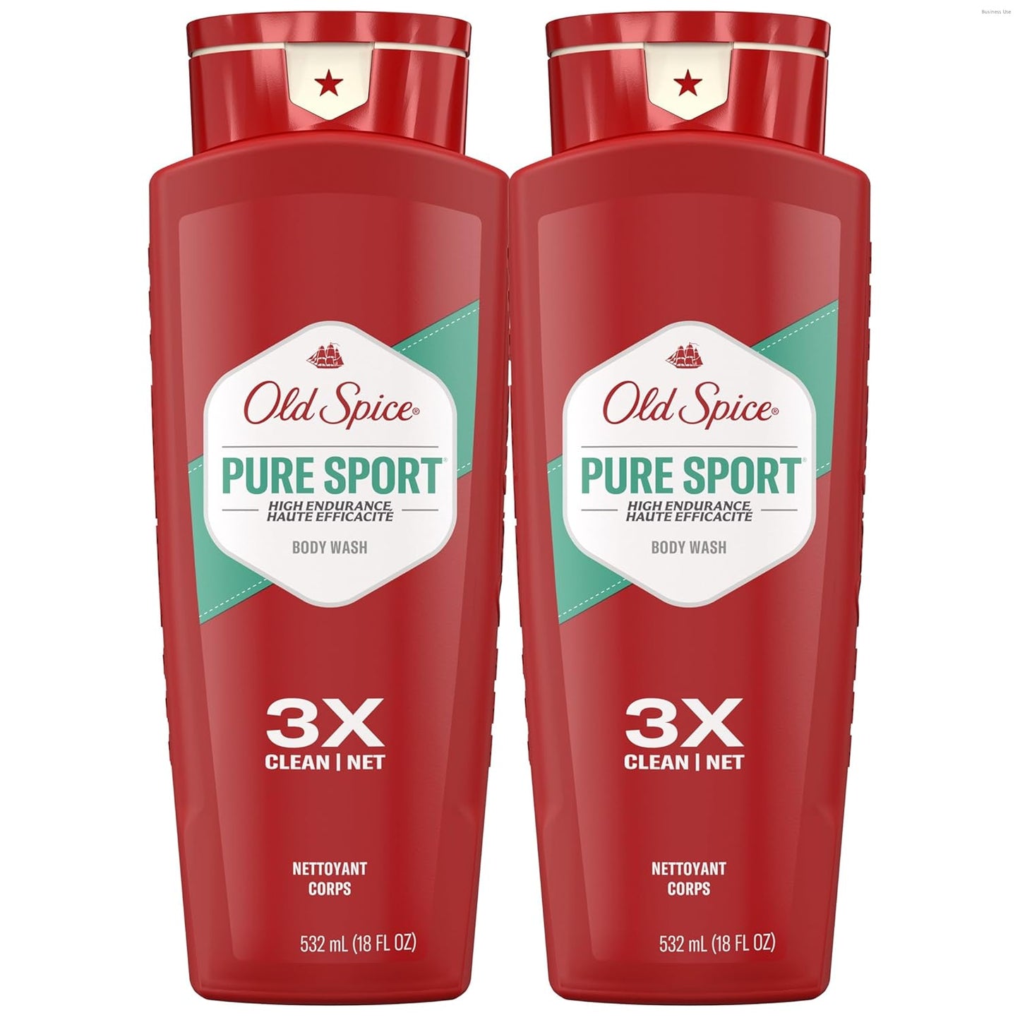 Old Spice Refreshing Body Wash for Men, High Endurance, 3X Defense, 24/7 Shower Fresh - Pure Sport Scent  (Pack of 2)