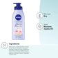 NIVEA Oil Infused Cherry Blossom and Jojoba Oil Body Lotion for Women, Fast-Absorbing and Non-Greasy Cherry Blossom Scented Lotion Moisturizes for 48 Hours, 16.9 Fl Oz Pump Bottle - (2PK)