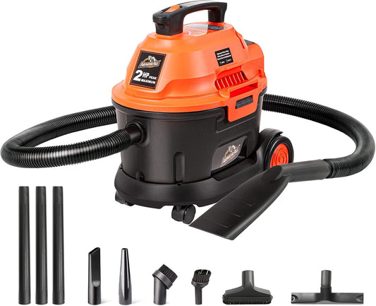 Armor All AA255W Nat/Droë Nutsvakuum 2.5 Gallon - 120 Volt (WS) Oranje/Swart