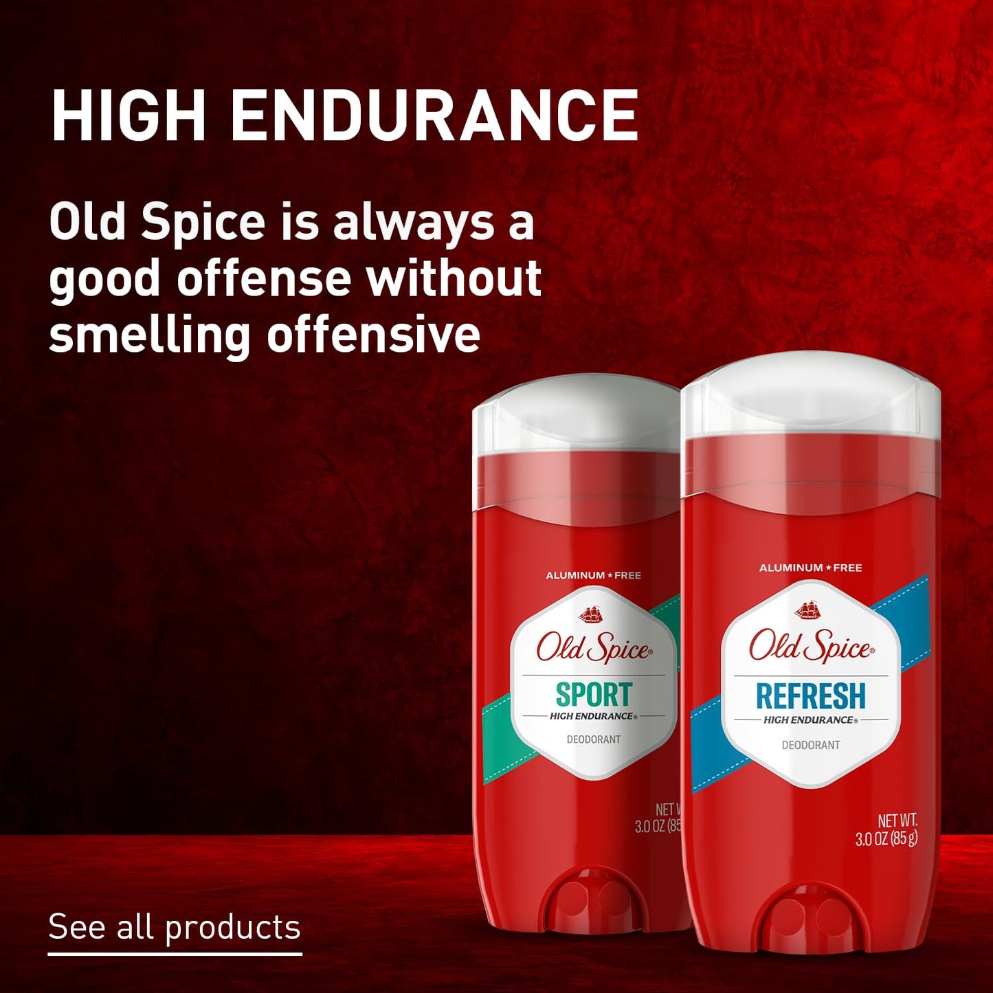 Old Spice Aluminum Free Deodorant For Men, 24/7 Sweat Defense & Odor Protection - Sport Scent - 3.0 oz (Pack of 3)