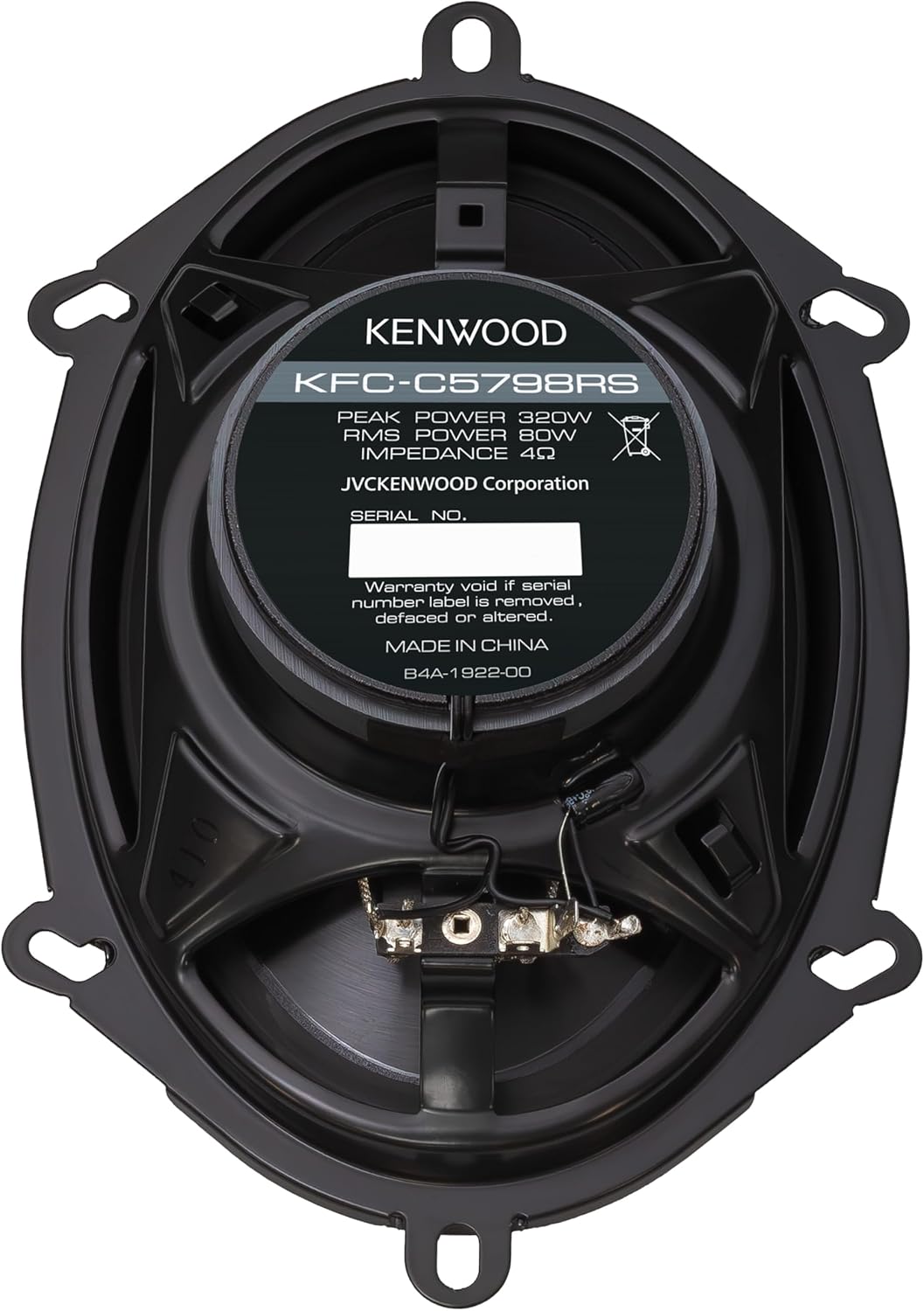 Kenwood KFC-C5798RS 5"x7" 2-rigting-motorluidsprekers – 320W-piekkrag, gebalanseerde koepeltweeter, akoestiese klankharmoniseerder, maklike installasie