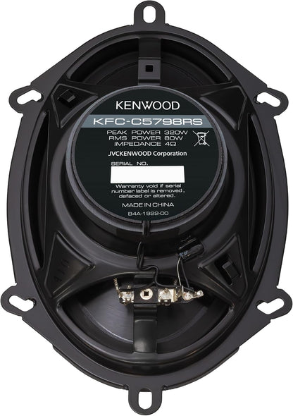 Kenwood KFC-C5798RS 5"x7" 2-rigting-motorluidsprekers – 320W-piekkrag, gebalanseerde koepeltweeter, akoestiese klankharmoniseerder, maklike installasie