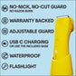 MERIDIAN Trimmer Plus Body Hair Manscaping for Mean & Women, Adjustable Guard, USB C Charging, Flash Light, Travel Lock, Charging Dock, Bikini Grooming - Solar