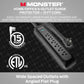 Monster 15ft Black Power Strip and Tower Surge Protector, Heavy Duty Protection, 300 Joule Rating and 6 120V-Outlets - Ideal for Computers, Home Theatre, Home Appliances, and Office Equipment