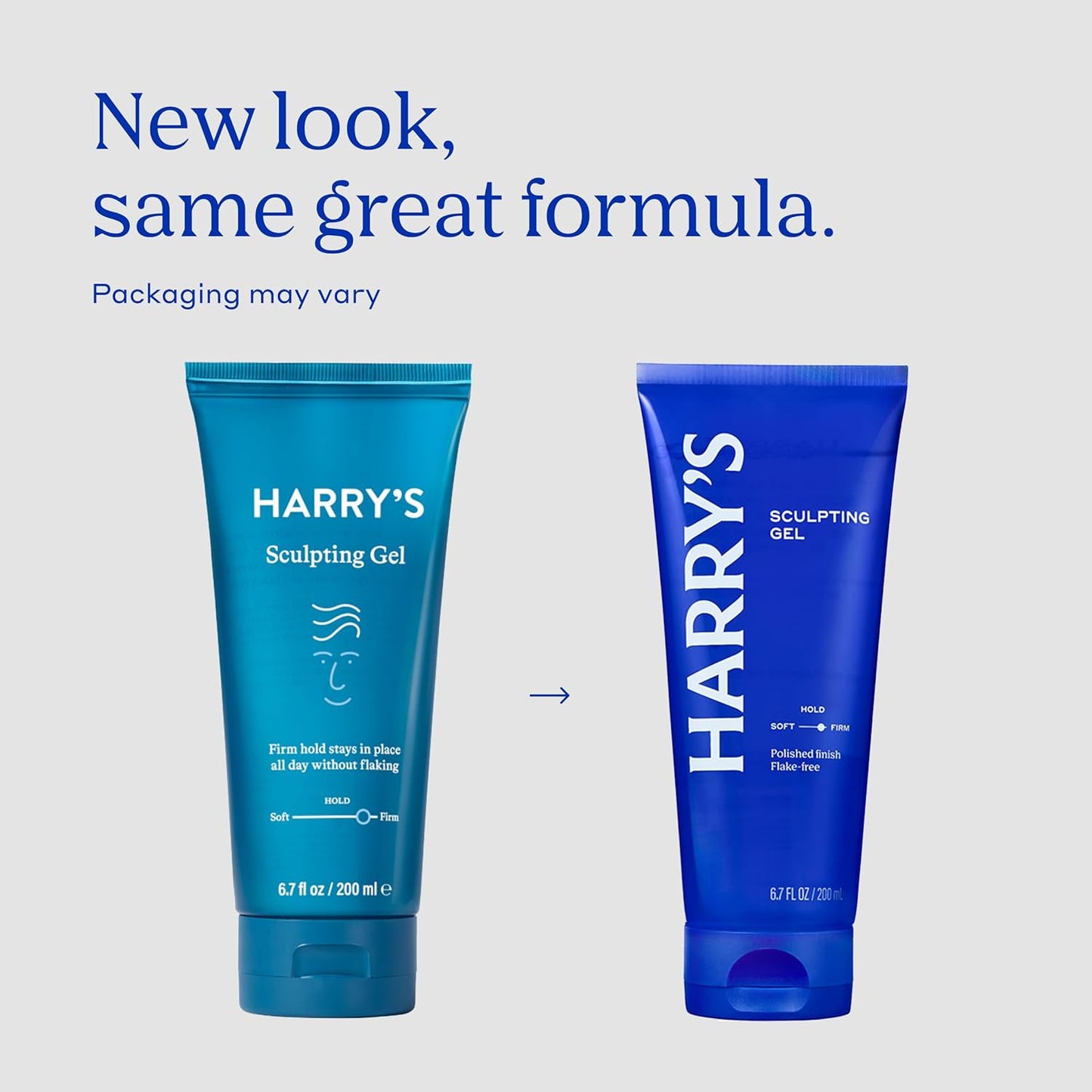 Sculpting Hair Gel for Men with Firm Hold and Polished Finish - 6.7 fl oz - Alcohol-Free Formula (Pack of 2)