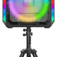 Monster X6 All-in-One Bluetooth Speaker System, Party Speaker, PA | 600W Power, 15" Sub | Beat Synced LED Lights, All Terrain Wheels, TWS Pairing, App Control | Includes Adjustable Tripod & Microphone