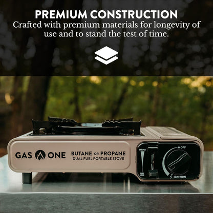 Gas One GS-3400P Propane or Butane Stove Dual Fuel Stove Portable Camping Stove