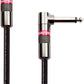 Monster Prolink Classic Instrument Guitar Cable - 8 in Right Angle to Right Angle Instrument Cable. All Metal & Duraflex Outer Jacket. 90% Copper Braided Shield Monster Instrument Cable