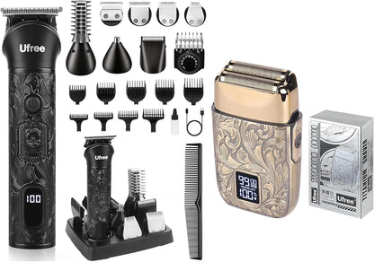 Beard Trimmer for Men, Electric Razor Shavers for Men, Cordless Hair Clippers, 7 in 1 Beard Grooming Kit for Mustache Body Nose Hair and Facial, Gifts for Men…