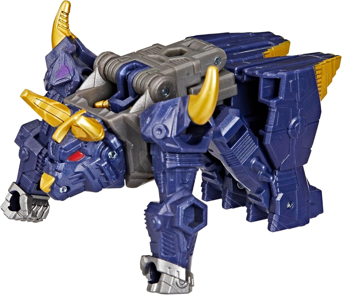 Transformers CYBERWORLD Megatron Cyber Changers 4-Inch Action Figure, Quick Change to Bull Mode, Robot Toys - (6 and Up)