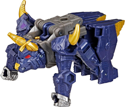 Transformers CYBERWORLD Megatron Cyber Changers 4-Inch Action Figure, Quick Change to Bull Mode, Robot Toys - (6 and Up)