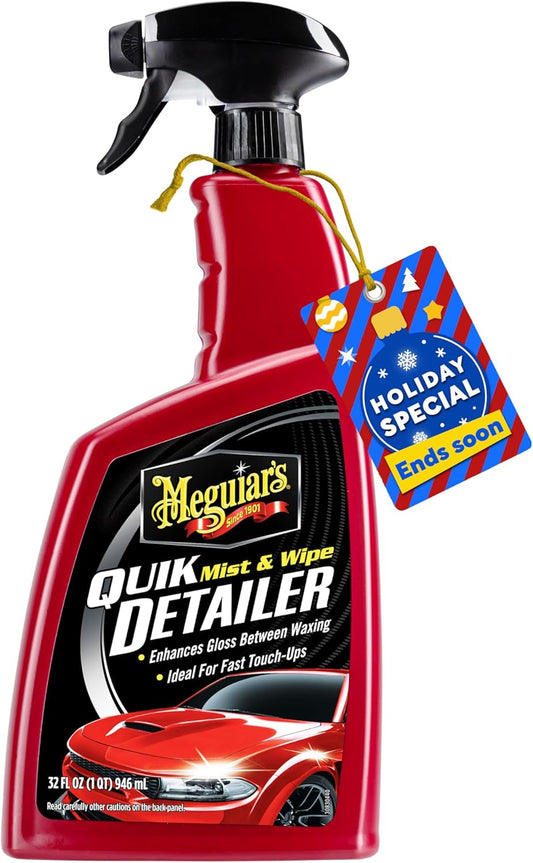 Meguiar's Quik Detailer, Mist & Wipe Car Detailing Spray - 32 oz