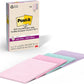 Post-it Super Sticky Notes, Lined, 4 in. x 6 in., 4 Pads, 45 Sheets per Pad, Wanderlust Pastels - (Pack of 2)