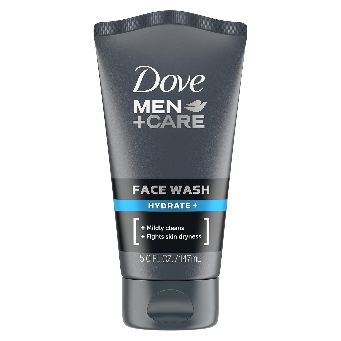 DOVE MEN + CARE Face Wash Hydrate Plus - 5 Fl Oz (Pack of 2)