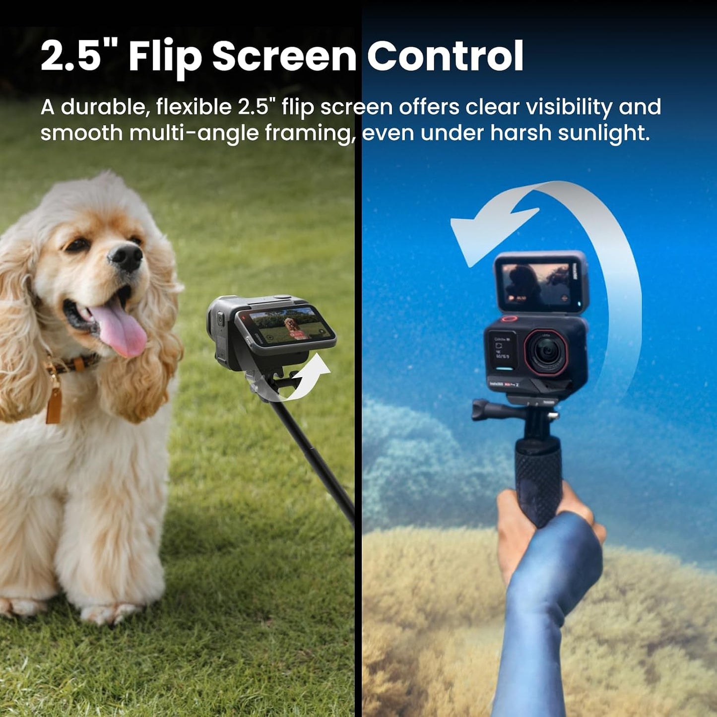 Insta360 Ace Pro 2 Dual Battery Bundle - 8K Waterproof Action Camera Co-Engineered with Leica, 1/1.3" Sensor, Dual AI Chip, Leading Low Light, Superior Audio