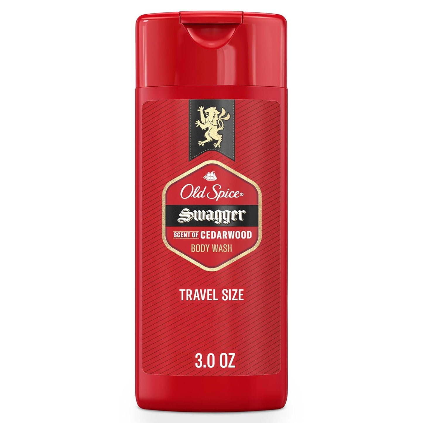 Old Spice Refreshing Body Wash for Men, 3X Defense, 24/7 Shower Fresh w/ Long Lasting Scent, Travel Size  Swagger with Cedarwood Scent (4PK)