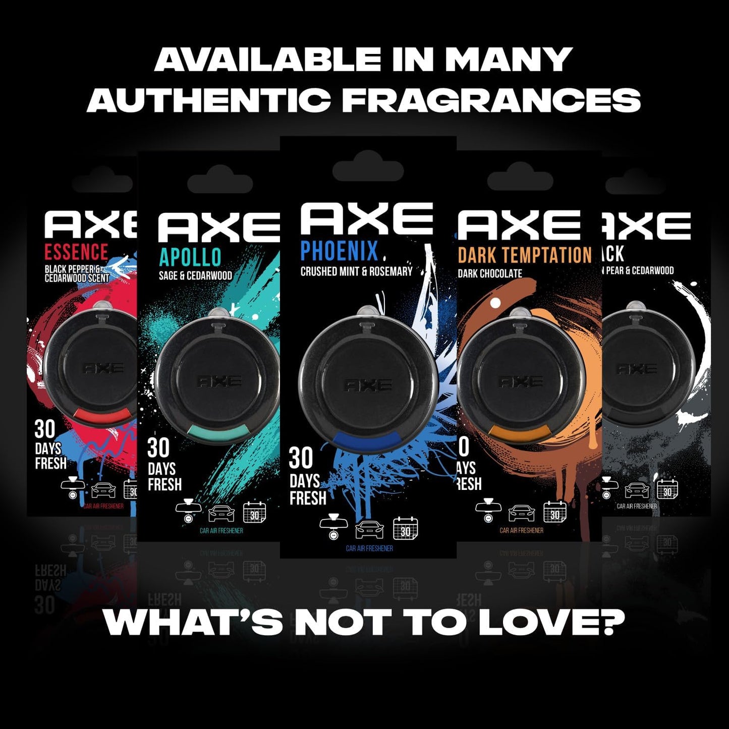 Axe Phoenix Scent 3D Hanging Gel Car Air Freshener - (Pack of 2)