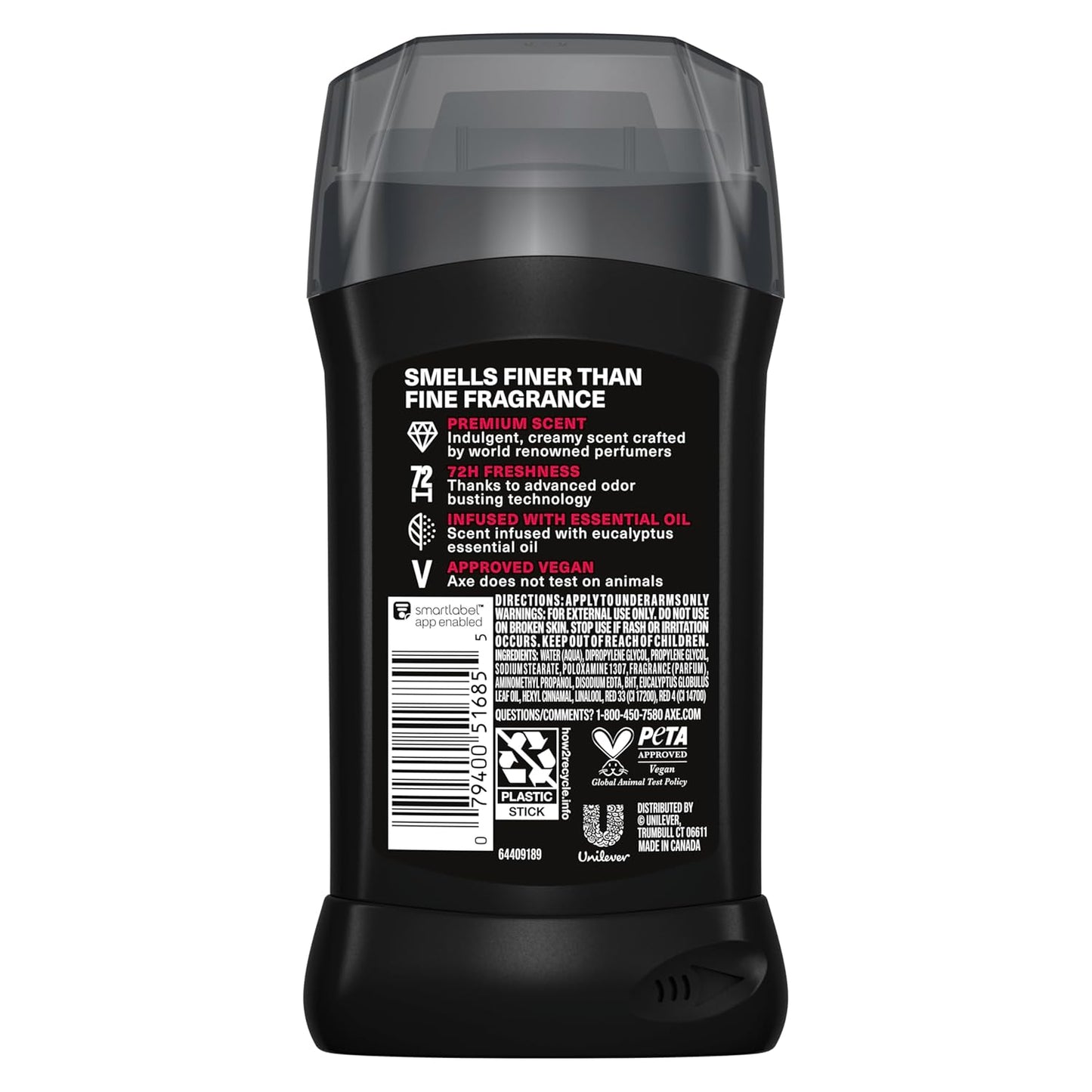 AXE Fine Fragrance Collection Antiperspirant Deodorant for Men Cherry Spritz 72 Hour Sweat & Odor Protection (2.6 oz) Pack of 2