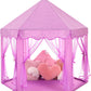 Monobeach Princess Tent Girls Large Playhouse Kids Castle Play Tent with Star Lights Gift Toy for Children Indoor and Outdoor Games, 55'' x 53'' (DxH) (Purple)