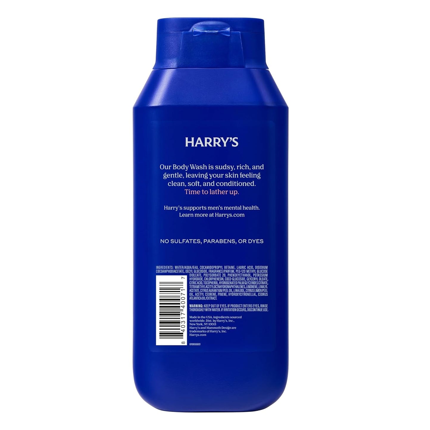 Men's Body Wash Shower Gel for Men - No Parabens, Sulfates, or Dyes - Fig - (3 Pack) 18 fl oz