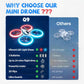 Drone for Kids & Adult, 3 Batteries 24 Min Flight Time, Anti-Collision RC Quadcopter w/ LED Light, Altitude Hold, Easy to Fly Kids Gifts for Boys & Girls Ages 14+