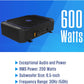 JSW65U Powerful 600W 6.5 Inches Compact UnderSeat Amplified Subwoofer Class D Design for Efficient Power Usage | Remote Bass Control