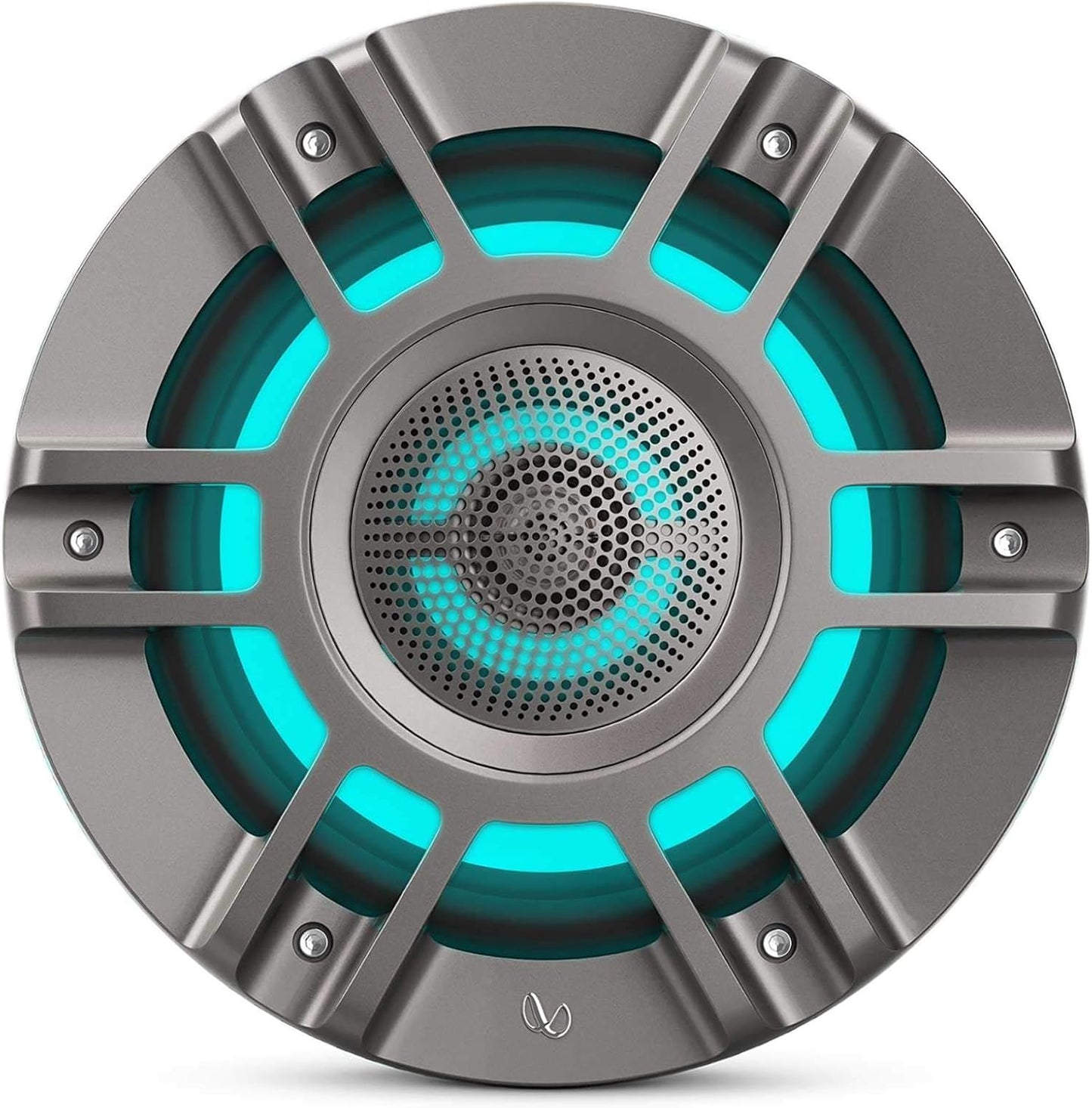 Infinity Kappa Marine 8 Inches Premium 3-Way RGB LED Convertible Speakers - Titanium