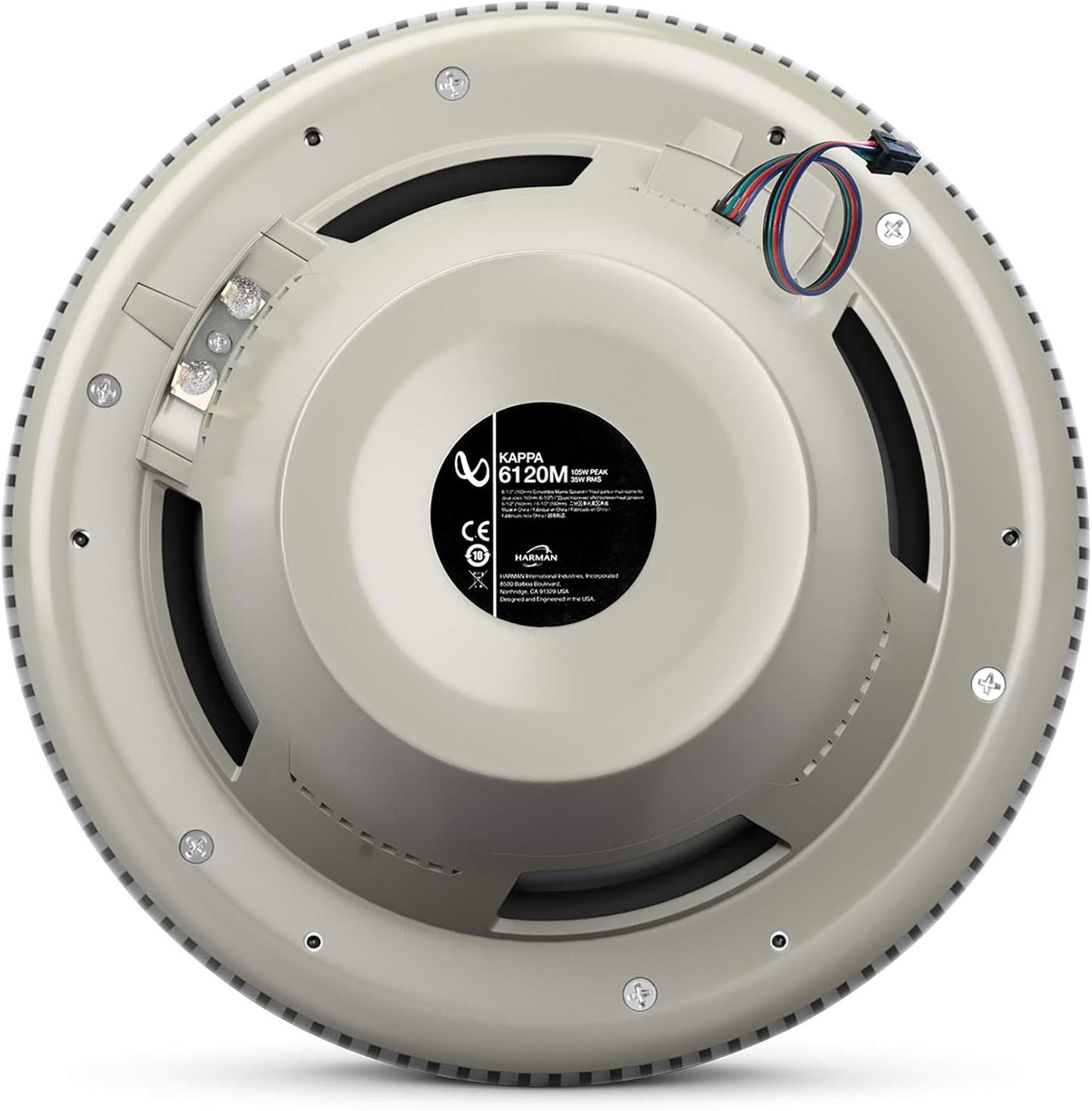 Infinity Kappa Marine Series White 6.5 Inches Premium 2-Way RGB LED Coaxial Speakers (Pair)