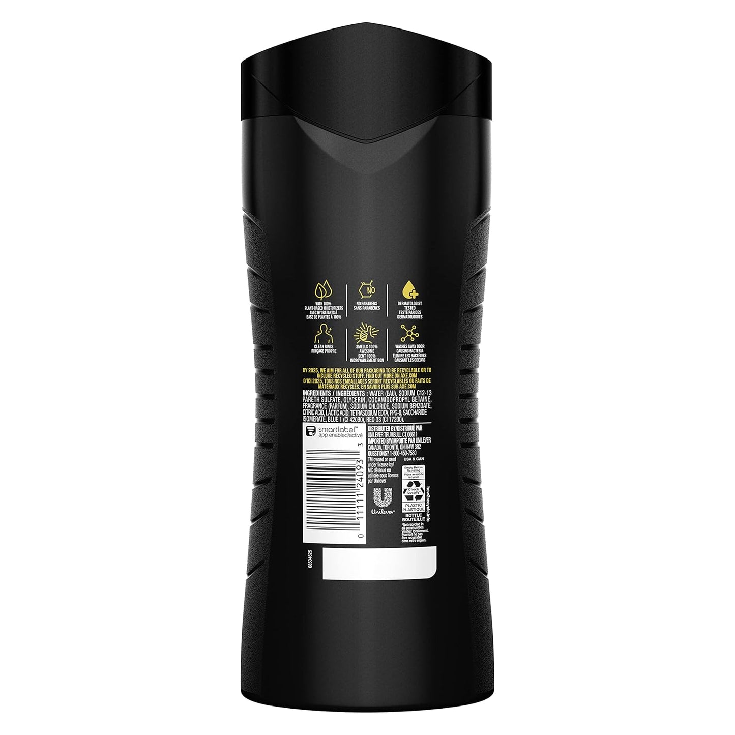 AXE Body Wash 12h Refreshing Scent Phoenix Crushed Mint and Rosemary Men's Body Wash w/ 100% Plant-Based Moisturizers (16 oz)