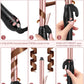 Automatic Rotating Curling Iron – 1 Inch Ceramic Barrel Curling Wand for Medium to Long Hair & Beach Waves, Self-Spinning Hair Curler with LCD Display 250°F–430°F, Dual Voltage, Rose Gold