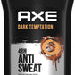 Men AXE Dry Dark Temptation Invisible Solid Anti-Perspirant & Deodorant Stick Deodorant Stick - 2.7 oz (Pack of 2)