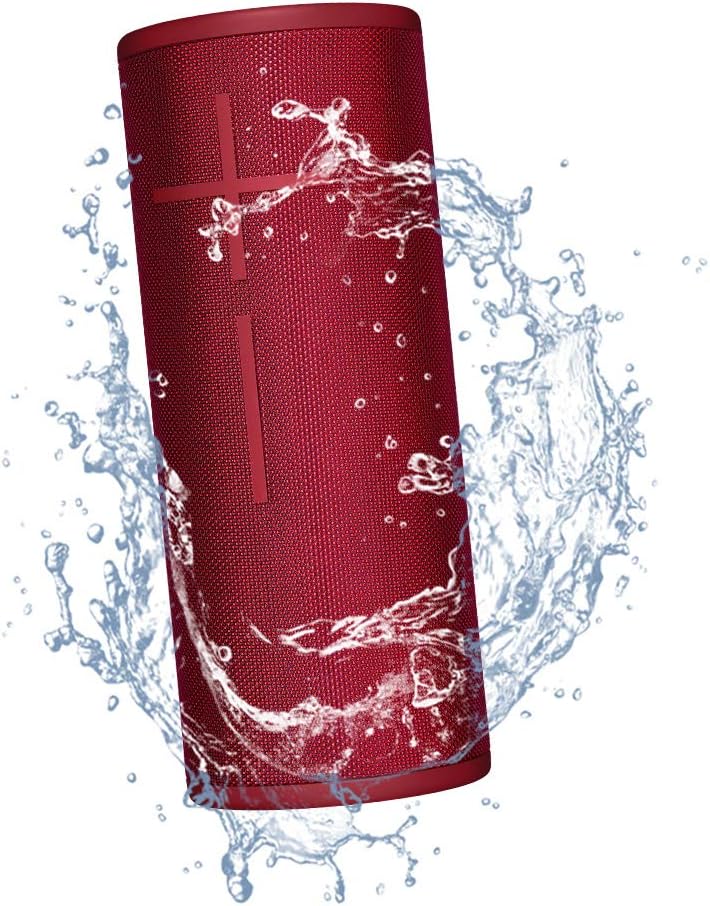 Ultimate Ears Boom 3 Wireless Bluetooth Speaker, Bold Sound + Deep Bass, Bluetooth, Magic Button, Waterproof, 15 Hours Battery, Range of 150 ft, Sunset Red