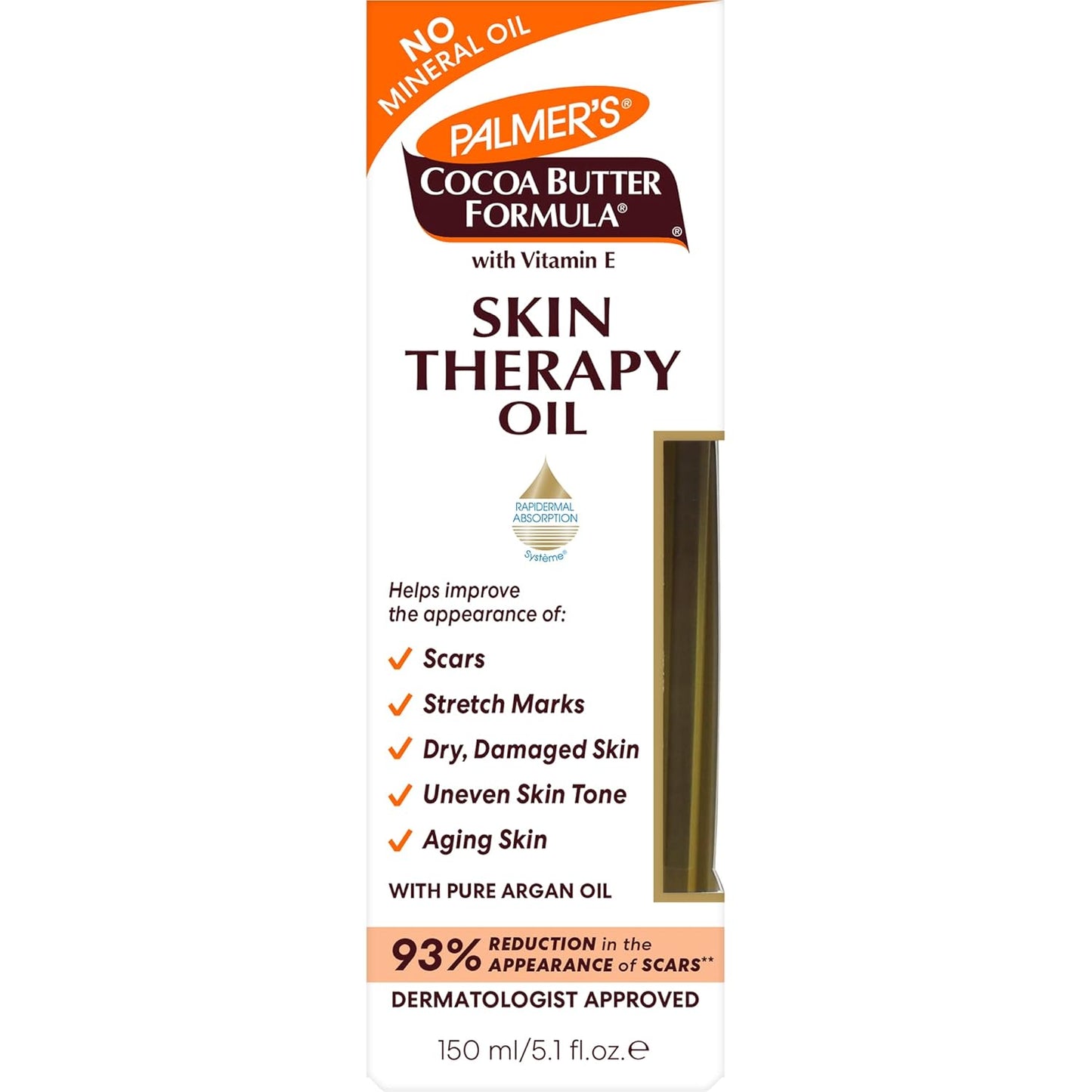 Palmer's Cocoa Butter Formula Skin Therapy Moisturizing Body Oil w/ Vitamin E & Pure Argan Oil, Deep Body Moisturizer - (5.1 oz)