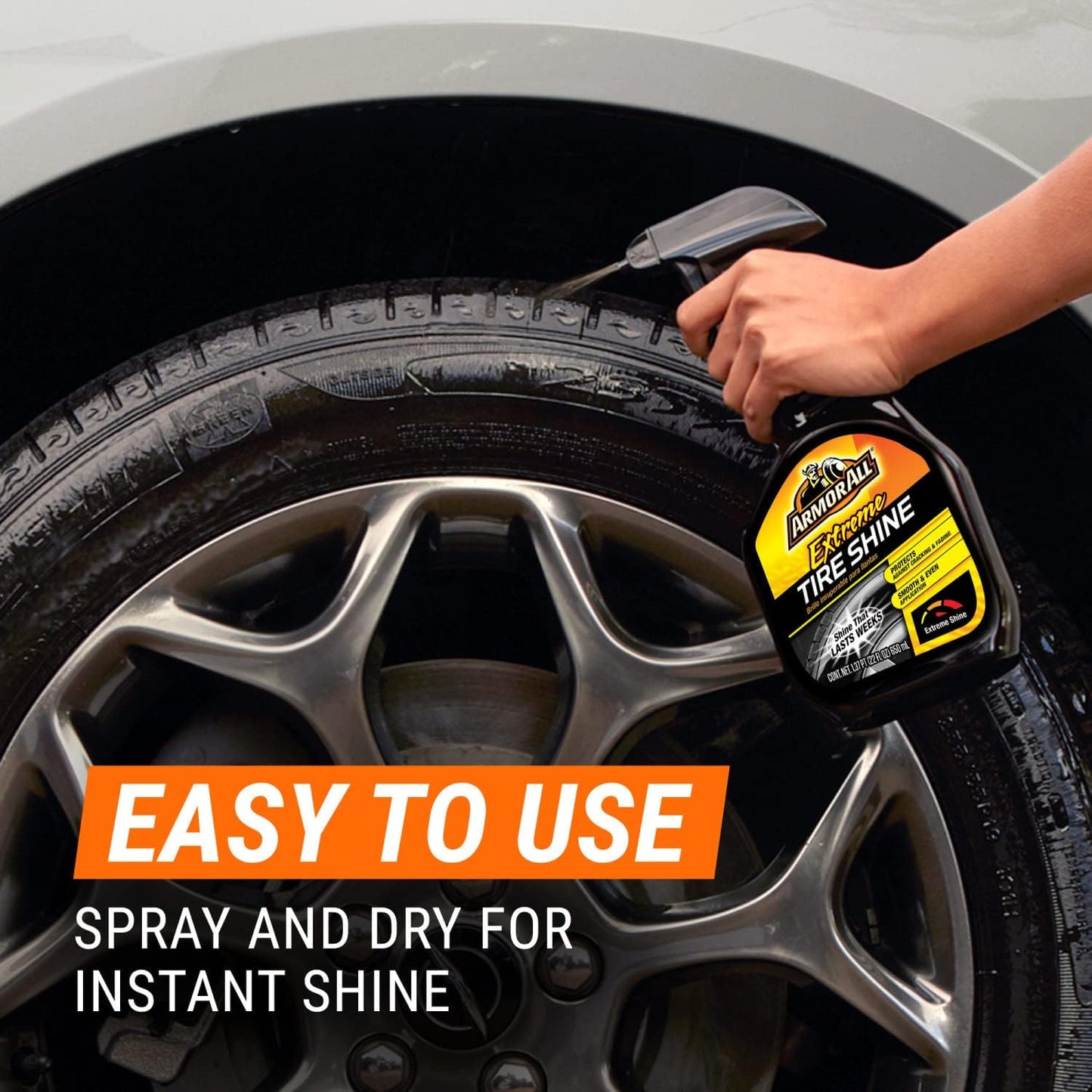 Armor All Extreme Tire Shine Spray, Bandeskoonmaker en -glans (22 Oz) Elk - 6-pak