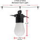 Monster 24 Foot Outdoor Smart RGB+IC+WW String Lights, 12 Bulb Color Flow Dimmable LEDs, Sound Reactive, Water & Weather Resistant, Compatible with Alexa, Siri, Google Home, App
