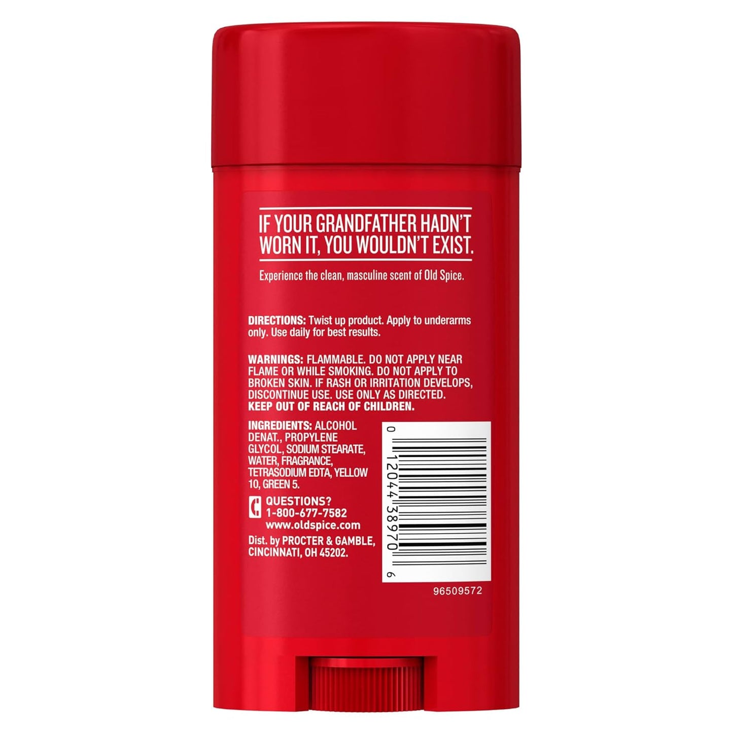 Old Spice Classic Deodorant for Men, 24hr Sweat & Odor Protection, Long Lasting Freshness, Clean & Masculine Fragrance - Original Scent (Pack of 2)