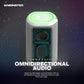 Monster DNA Max Portable Bluetooth Speaker, Loud Speaker with 360 Bass Sound and 10W Wireless Charging Pad, IP67 Waterproof - Indoor and Outdoor Use