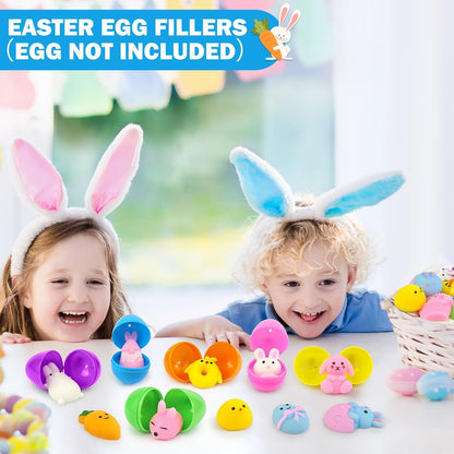 Bulk Easter Egg Fillers Toys Gifts for Kids, 100 PCS Mini Easter Squishies
