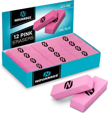 100‑Pack Pink Pencil Erasers – Large Latex‑Free Bulk Erasers for Kids, School, Classroom & Office – Smudge‑Free, Durable, Non‑Toxic