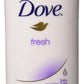 Dove Invs Sold Frsh Size Dove Fresh Invisible Solid Antiperspirant Deodorant (2.6 oz) Pack of 2