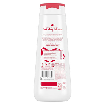 Dove Limited Edition Holiday Treats Body Wash for Deep Nourishment Apple Cider Carmel - 20 oz (Pack of 2)
