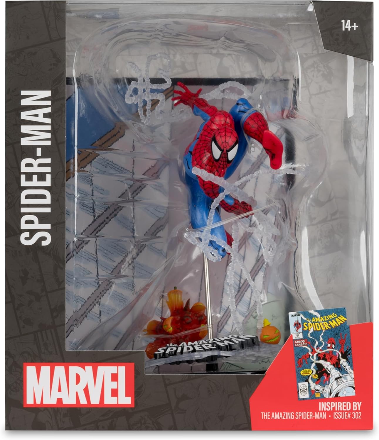 McFarlane Toys - Marvel Spider-Man Scale Collectible with Scene (The Amazing Spider-Man )