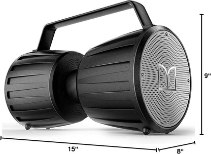 Monster Adventurer Force Bluetooth Speakers, IPX7 Waterproof Bluetooth Speaker 5.0 with Microphone Input, 80W Portable Bluetooth Speakers with 40H Playtime for Indoor and Outdoor Party
