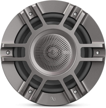 Infinity Kappa Marine 8 Inches Premium 3-Way RGB LED Convertible Speakers - Titanium